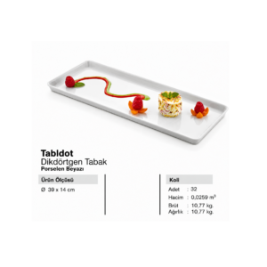 KÜLSAN TABLDOT DİKDÖRTGEN TABAK :32
